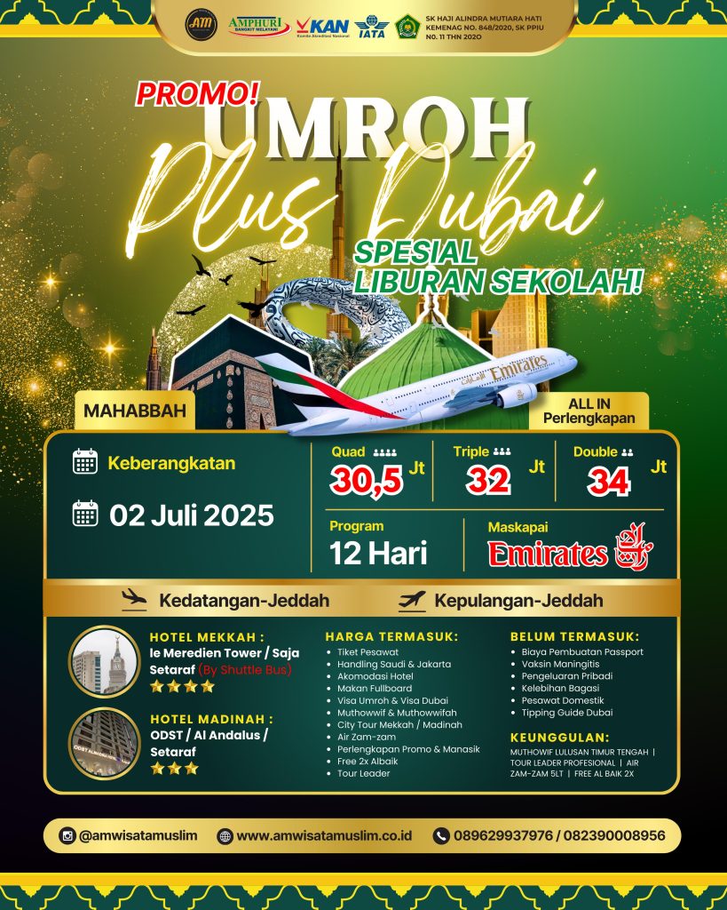 Paket Umroh Plus Dubai 2025 Promo
